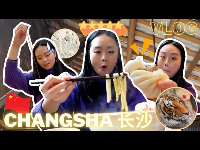 MUKBANG BREAKFAST in a traditional tea house in CHINA?! (+MINDBLOWING EMBROIDERY!) | Hunan Trip pt 1