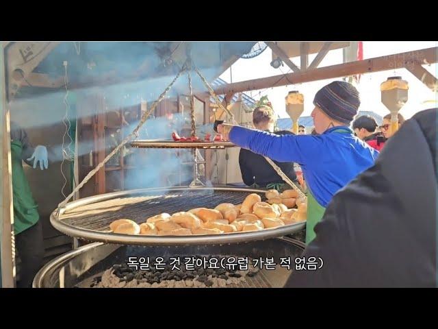 크리스마스에 진심인 나라에서 크리스마스 마켓 구경을 가보아요 먹을거로 시작해 먹을거로 끝나는 브이로그, 모두들 메리크리스마스