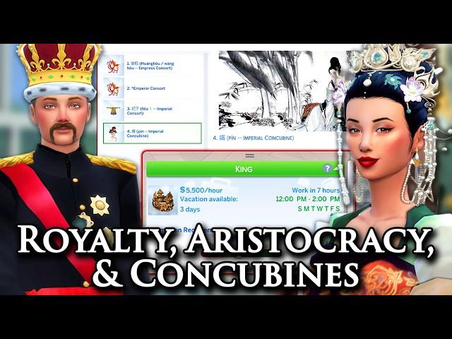 Royalty & Concubine Careers | The Sims 4 | Mod Overview