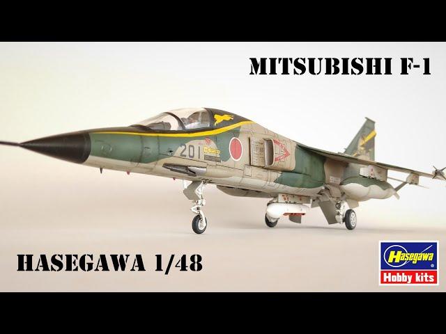 Mitsubishi F-1 - Hasegawa 1/48 - Full Build - Brush Painted