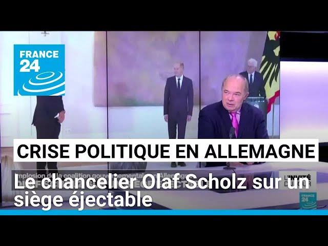 Crise politique en Allemagne : le chancelier Olaf Scholz sur un siège éjectable • FRANCE 24