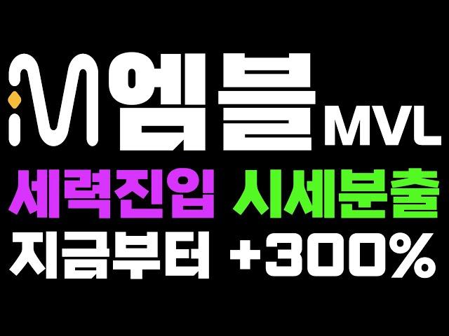 [엠블코인전망&차트분석] 세력진입 시세분출지금부터 +300%