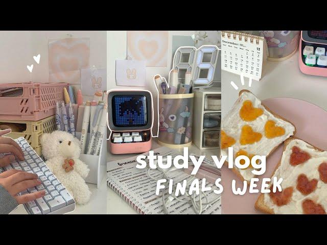 Study vlog  finals week, waking up at 7am, what I eat, being productive, revising, ft.PDFelement