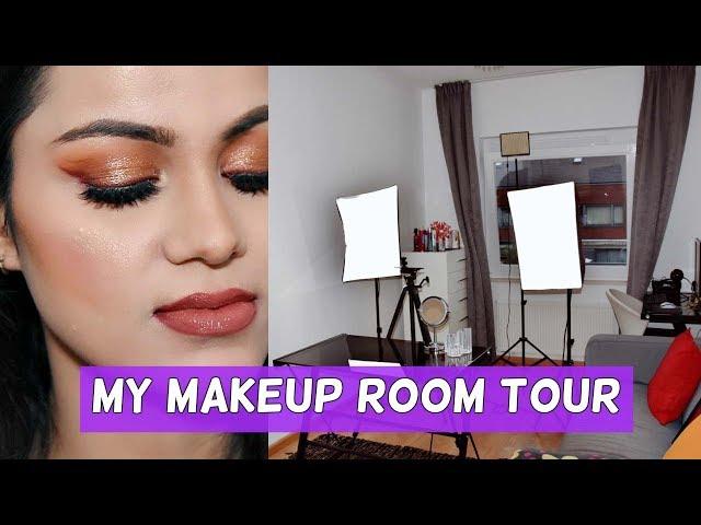 MY MAKEUP ROOM TOUR | My Camera, Lights, Editing, Set Up| BeYourself Channel