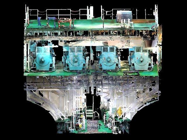 Engine room and BWTS 3D Laser scanning services for cargo ships