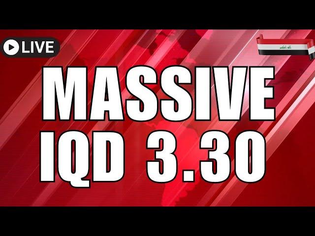 Breaking Iraqi Dinar Rate iQD $3.30 Iraqi Dinar News Today