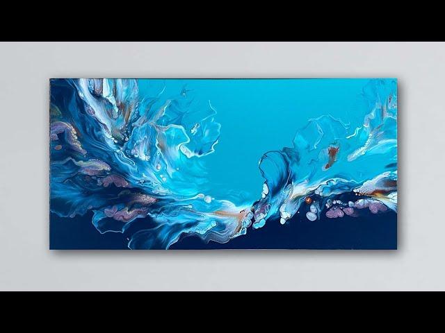 Ocean Wave Energy - AMAZING Acrylic Pour Painting