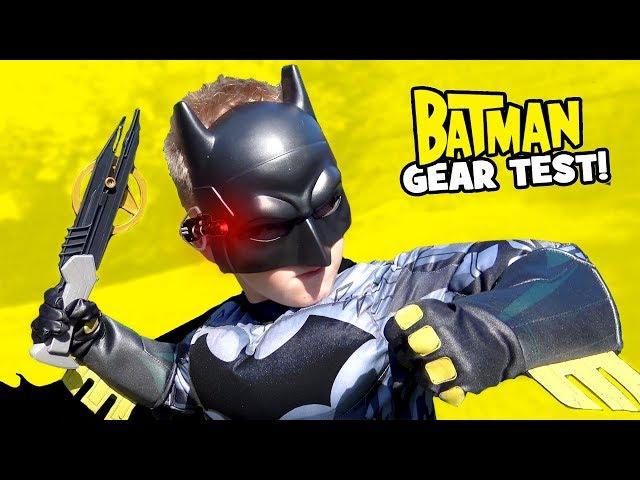 Batman Super Hero Gear Test & Spy Gear Toys Review for Kids! by K-City