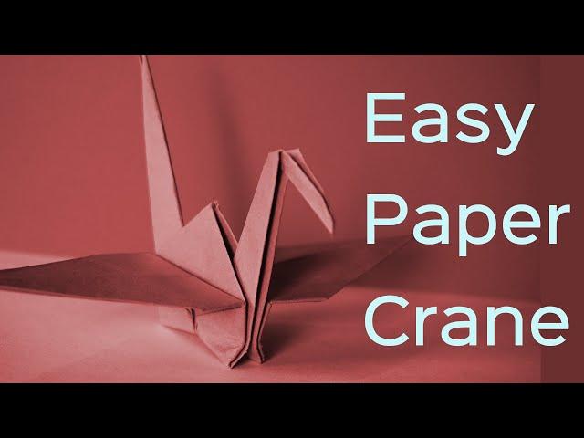 Easy Paper Crane [ Origami ] | Tutorial | A4 paper