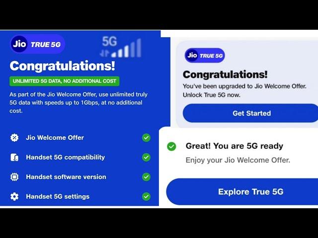 Jio 5G Welcome Offer Kolkata 2Gbps+ Speed|How To Enable Jio 5G Welcome Offer In Kolkata Jio True 5G