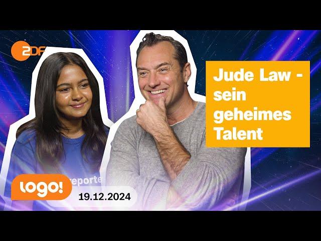 logo!-Kinderreporterin Isabella trifft Star Wars-Star Jude Law | logo!-Nachrichten vom 19.12.2024