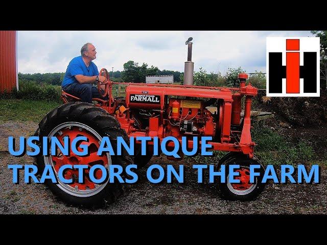 farming with antique farmall tractors!