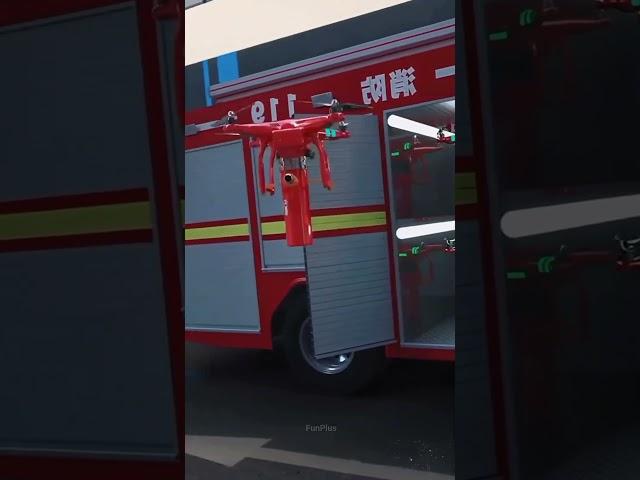 China’s Firefighting Drones: Stopping Skyscraper Fires from the Sky!  #shorts