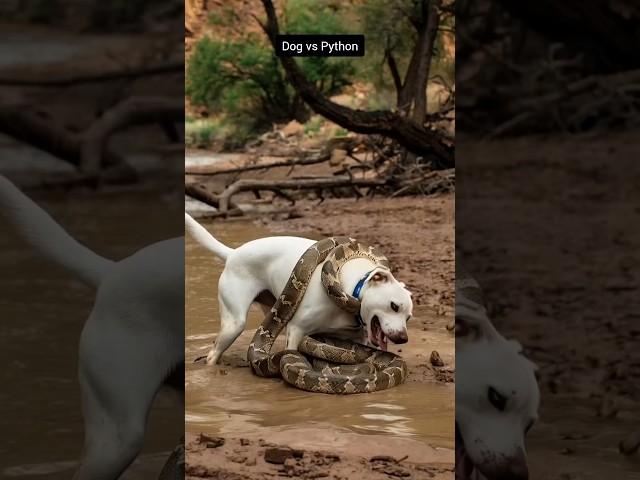 Dog vs Snake  #animallovers #wildlife #animalfight #funny #shortsfeed #shorts