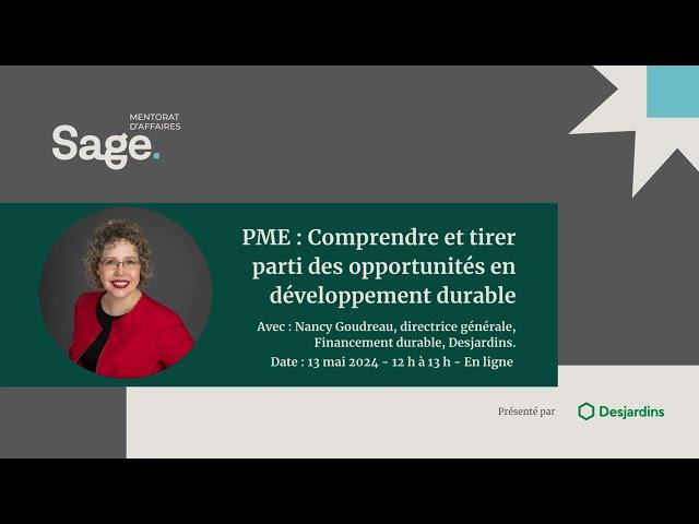 PME : Comprendre et tirer parti des opportunités en développement durable