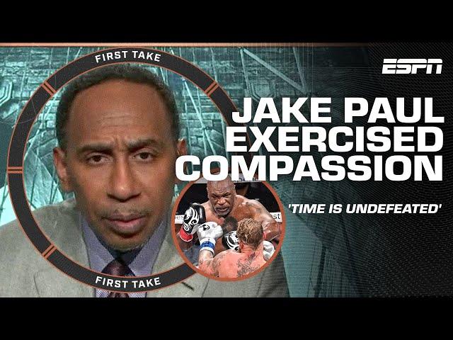 First Take reacts to Jake Paul vs. Mike Tyson  'I was very sad and very scared' - Stephen A.