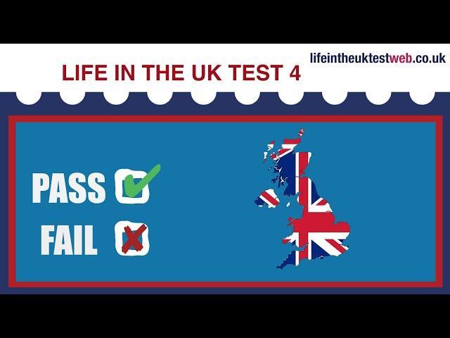  Life in the UK Test 2024 - British Citizenship tests -TEST 4 