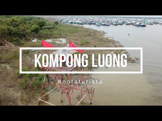 Epic aerial movie of Kompong Luong Floating Village (Cambodia, South East Asia) - filmed in 4K