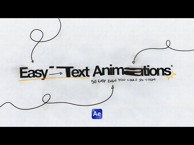 Easy Text Animations in After Effects (Tutorial)