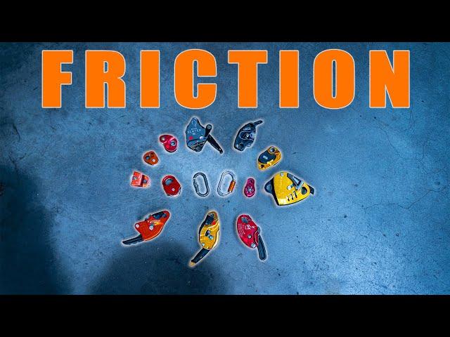 How much friction does rope access gear generate