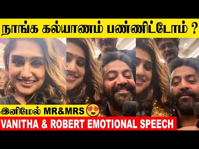 Vanitha Vijaykumar & Robert Master About Marriage News | Truth Reveals | Mr & Mrs Movie | Jovika