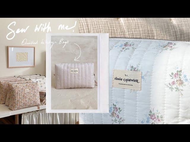 SEW WITH ME! - Quilted toiletry bags & Vintage home haul | MsRosieBea