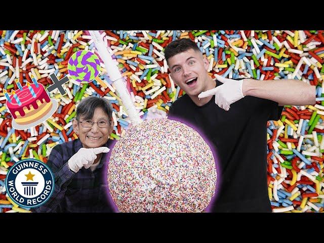 TikTok chefs bake giant CAKE POP!