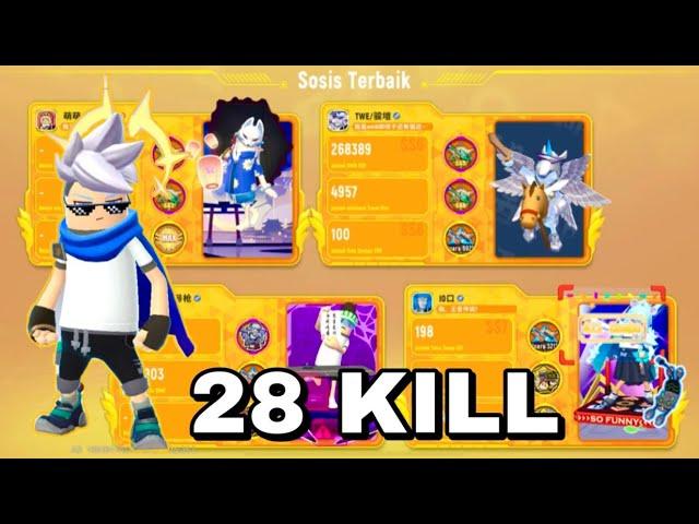 NEW RECORD !! 28KILL !! 3101 DAMAGE SOLO VS SQUAD | EKIMIRZA SAUSAGE MAN