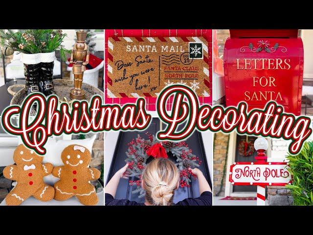 *NEW* OUTDOOR CHRISTMAS DECORATE WITH ME 2024  | EASY Outdoor Christmas Decorations