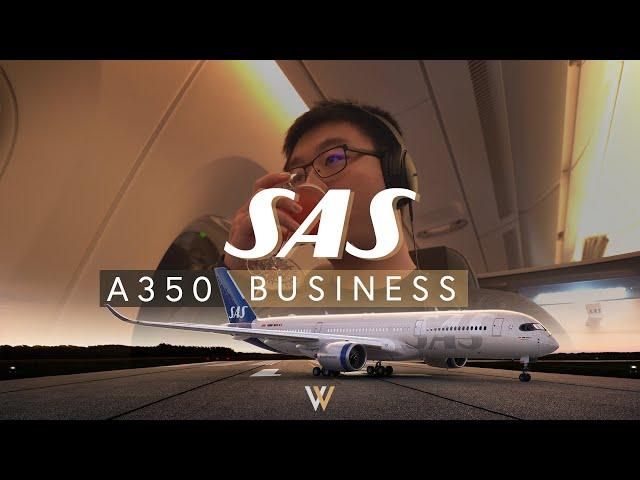 SAS Scandinavian Airlines A350 Business Class - Chicago to Copenhagen