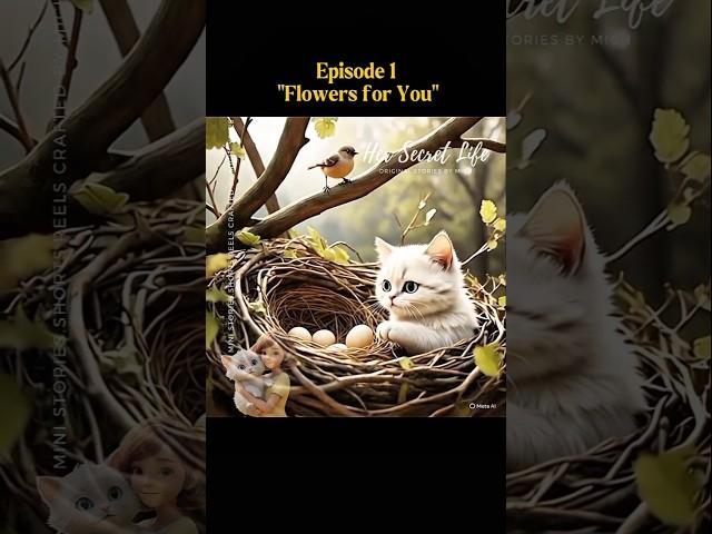 Episode 1- Taka showed apprecation to her guardian Lily and Helped a bird. #cat #aicat #shortstory
