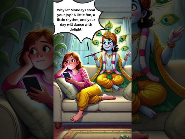 Krishna's Fun Advice for a Boring Monday! #MondayBlues #krishnawisdom #krishnaconsciousness