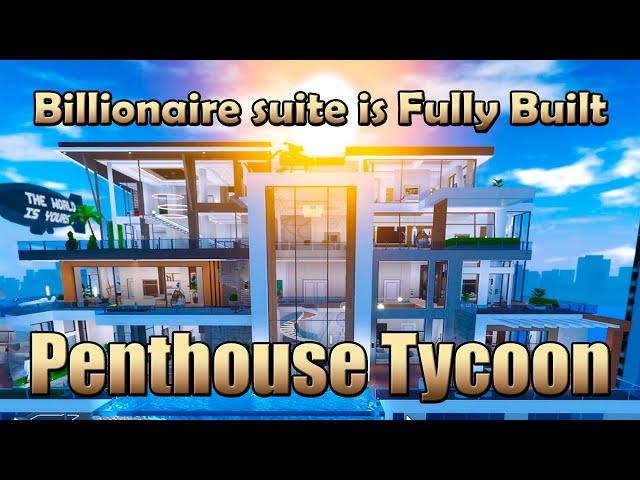 Billionaire suite is Fully Built Roblox Penthouse Tycoon