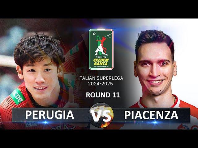 Perugia vs Piacenza | Italian Volleyball SuperLega 2024/2025