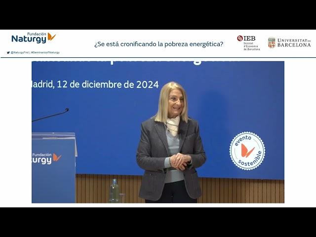 Seminario «¿Se está cronificando la pobreza energética?»