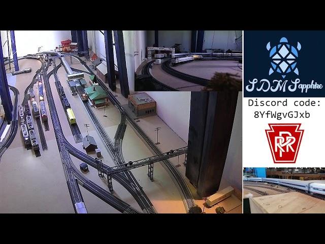 SDM Sapphire Live model train running! new setup!