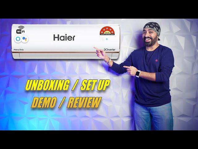 Beat the Heat - Haier 1.6 Ton Inverter Smart Split AC (2024) - Unboxing | Setup | Review 