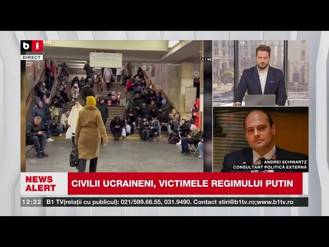 ANDREI SCHWARTZ, CONSULTANT POLITICĂ EXTERNĂ, DESPRE UCRAINA, ATACATĂ MASIV ÎN PRAGUL IERNII_ȘtiriB1