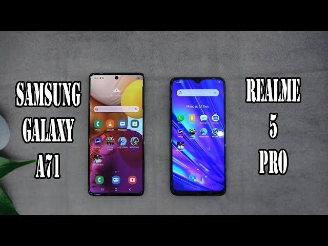 Samsung Galaxy A71 vs Realme 5 Pro | SpeedTest and Camera comparison