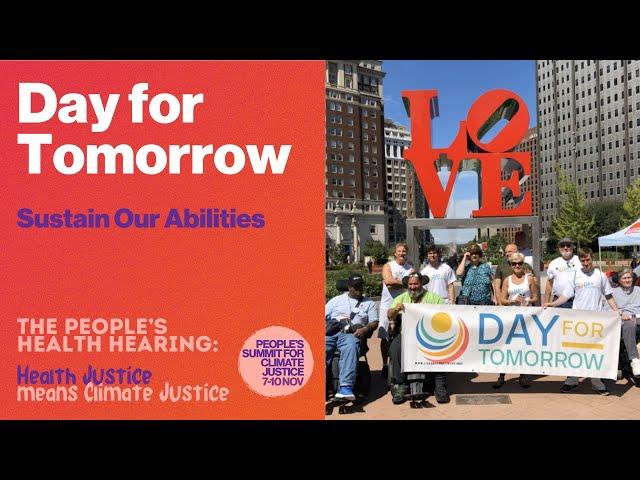 Day for Tomorrow – Sustain Our Abilities | People's Health Hearing