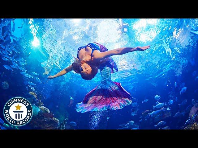 Fin-tastic MERMAID tricks underwater!