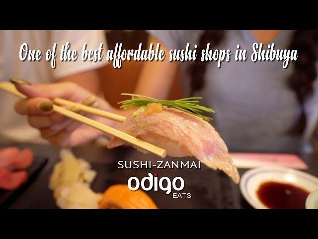 One of the best affordable sushi shops in Shibuya, Tokyo