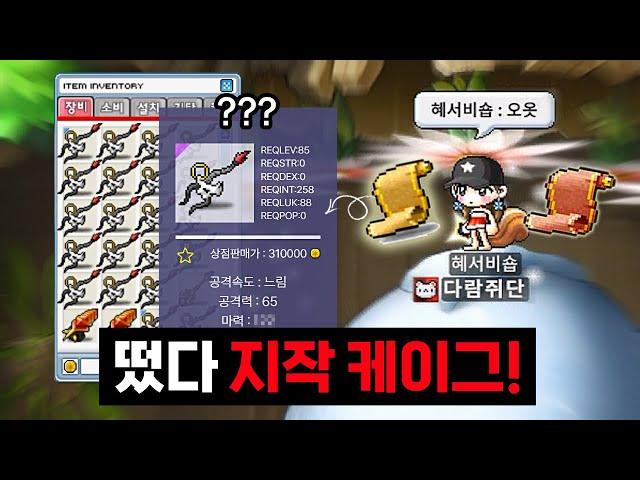 [메이플랜드] 떴다.. 뉴비가 만들어낸 지작 케이그