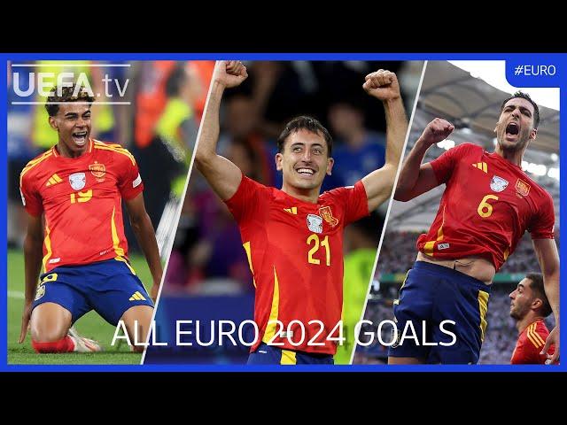 EURO 2024 SPAIN All Goals | Yamal, Oyarzabal, Merino...