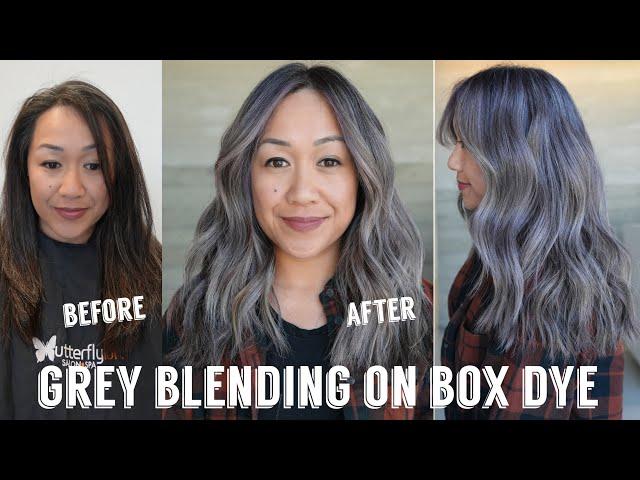 Hair Transformations with Lauryn: Grey Blending on Previous Box Dye Ep. 203