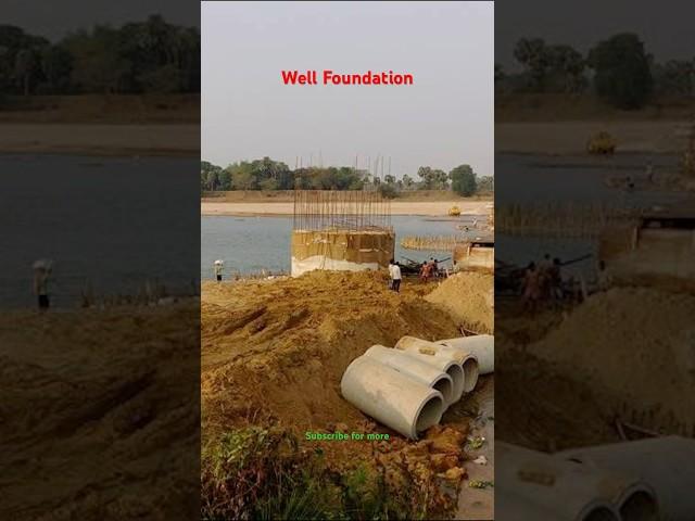Well foundation | River bridge construction | @CIVILMOTIVERSITY