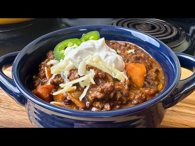 The Secret Ingredients in this Beef Chili will shock you! Easy Beef Chili recipe everyone loves!