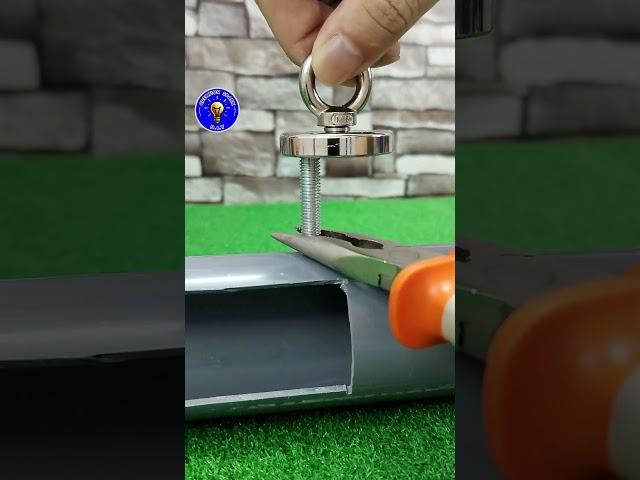 Insanely Smart Way to Install a Screw Inside a Pipe Without Effort