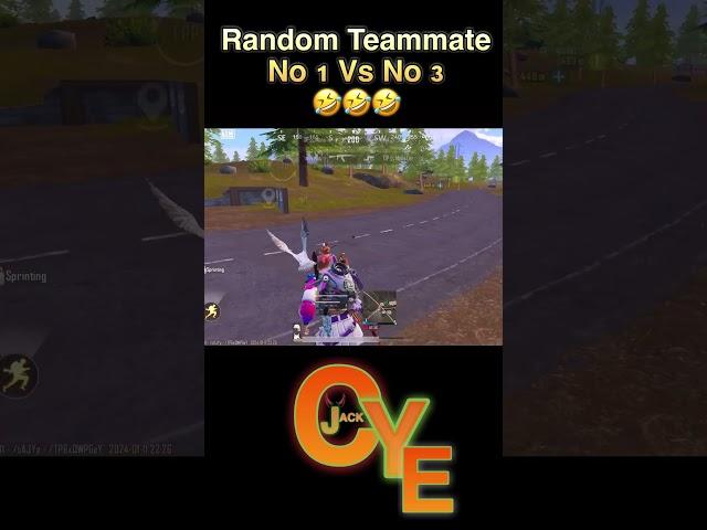 Random Teammate  | Oye Jacky | #shortsfeed #bgmishorts #oyejacky #shorts #gameplay