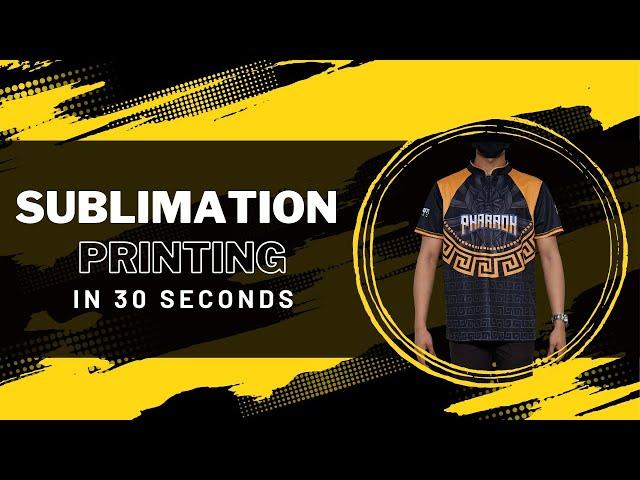 Sublimation Printing in 30 Seconds